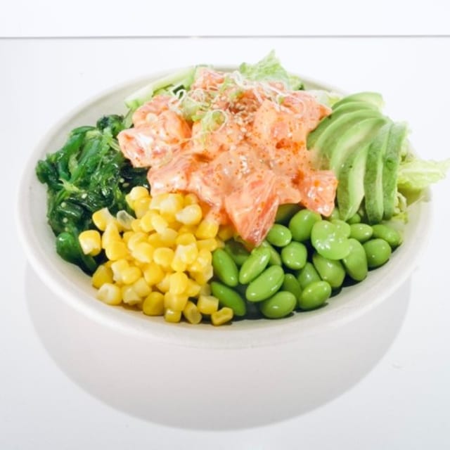 B2. Poké Salmon Bowl.
