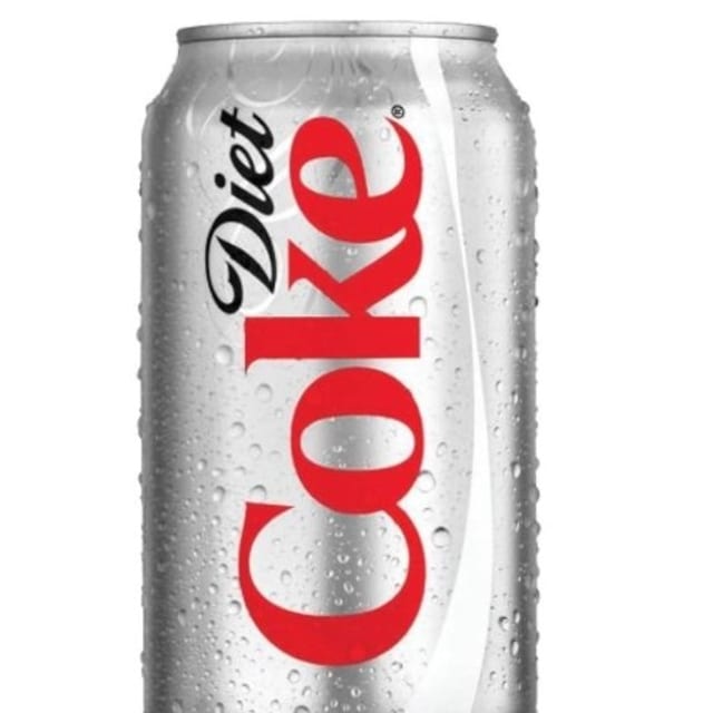 Canned Diet Coke.