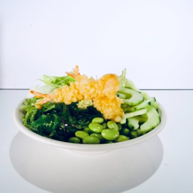 B11. Tempura Shrimp Bowl.