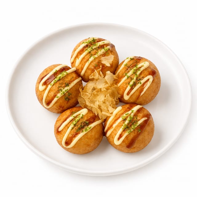 6 Pieces Takoyaki.