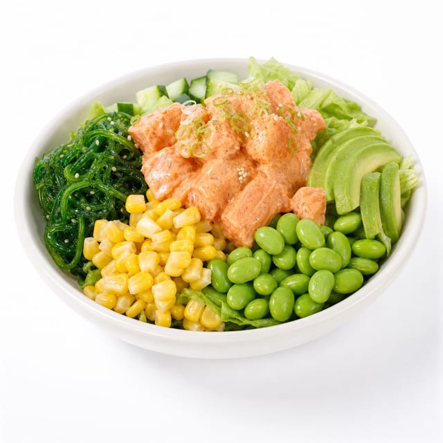 B2. Poké Salmon Bowl.