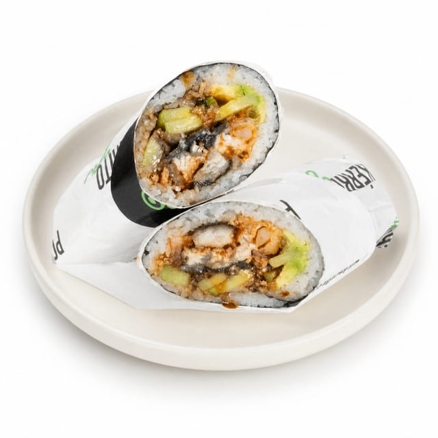 S6. Black Dragon Sushi Burrito.