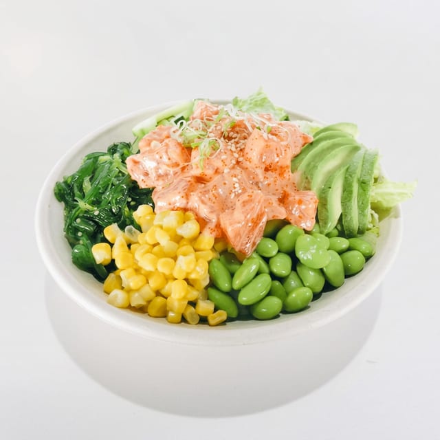 B2. Poké Salmon Bowl.
