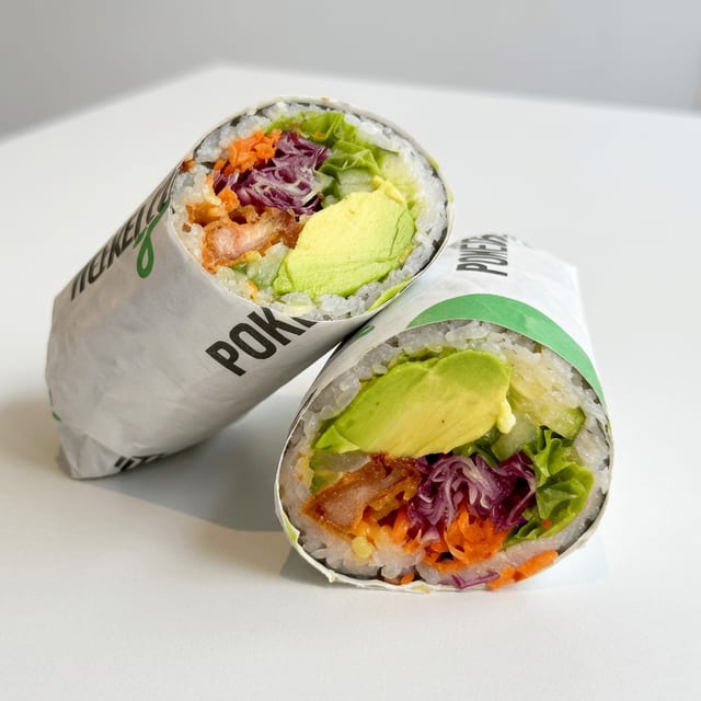 S9- hot crispy chicken sushi burrito.