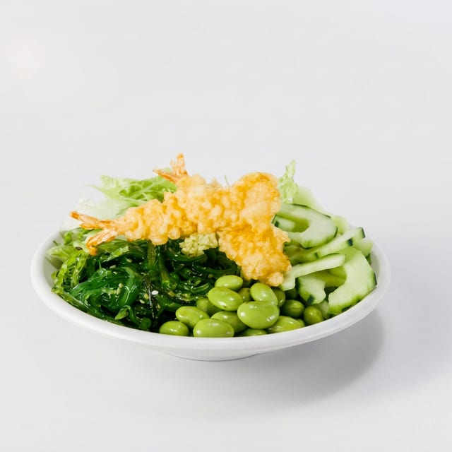 B11. Tempura Shrimp Bowl.